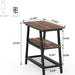 Tribesigns End Table, 3-Tier Vintage Bed Side Table Night Stand