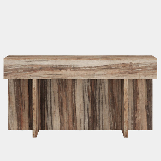 62.2" Console Table, Farmhouse Sofa Table Wood Entryway Table Tribesigns