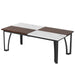 62.9" Dining Table for 6 Person, Kitchen Dinner Table with Spliced Tabletop Tribesigns