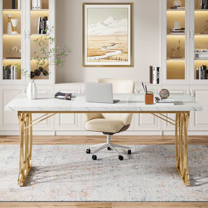 63" Executive Desk, Modern Computer Desk Conference Room Table Tribesigns
