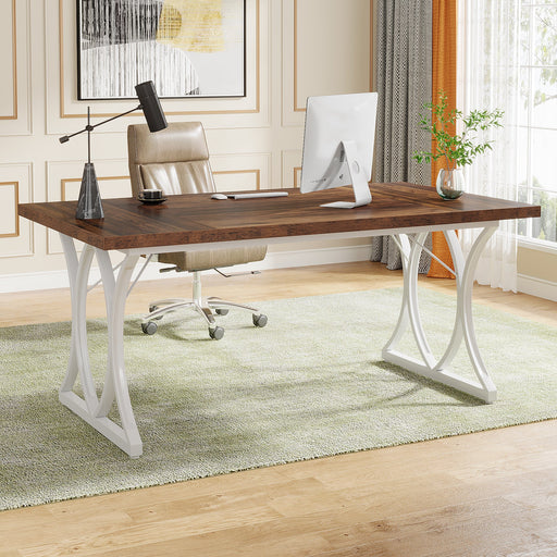63" Executive Desk Modern Computer Desk Home Office Table Tribesigns