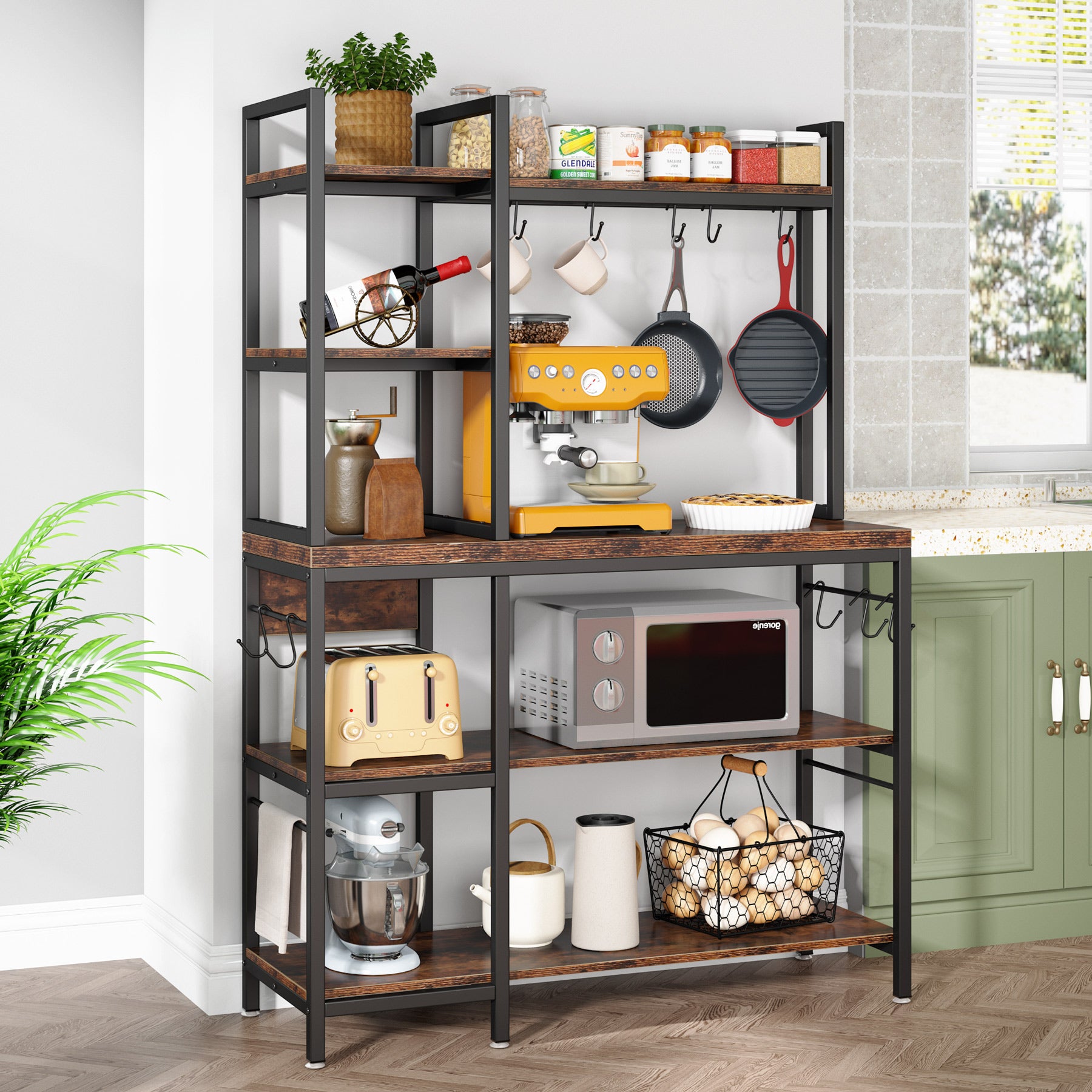 Tribesigns Kitchen Baker's Rack, 5-Tier Utility Spice Storage