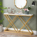 Console Table, 55" Modern Entryway Sofa Table with Gold Metal Legs Tribesigns