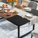 70.8" Dining Table, Industrial Rectangle Kitchen Table for 6-8 People Tribesigns