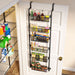 1Easylife 6-Tier Over the Door Pantry Organizer, Hanging Storage Baskets Tribesigns