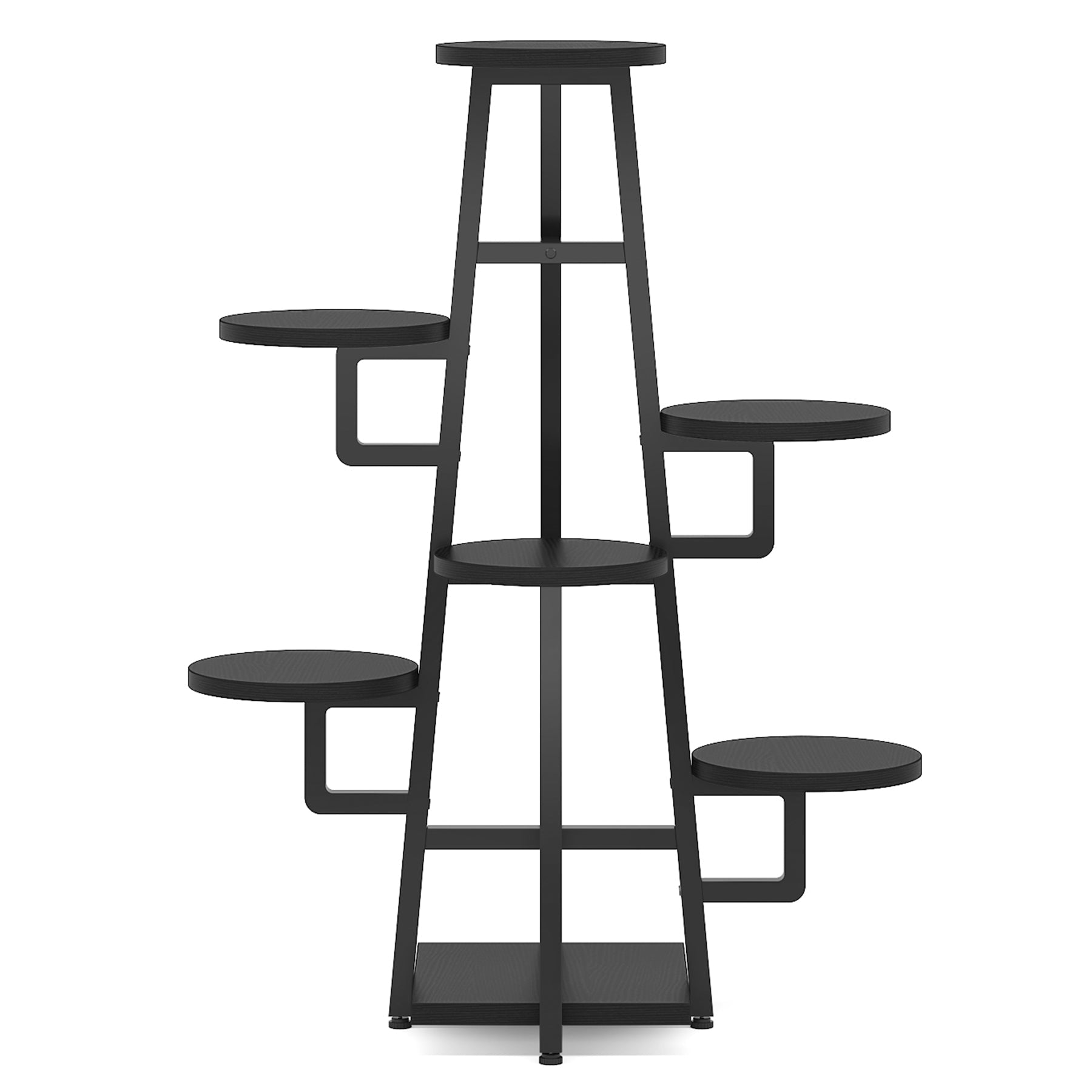 black pot plant stand Tribesigns Plant Stand, 7 Tier Plant Pots Holder Rack Flower Shelf-Tribesigns