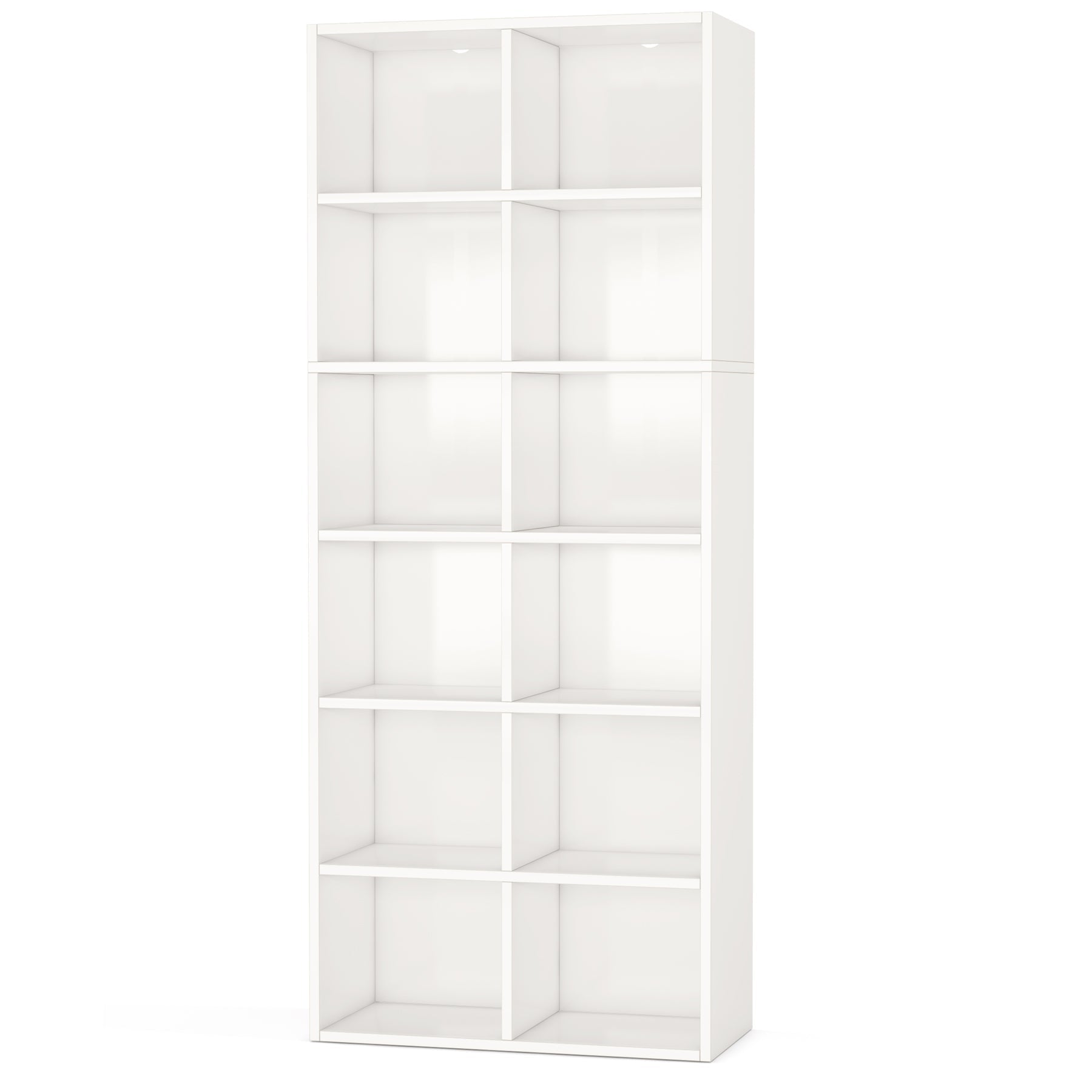 Tribesigns Modern Bookcase with 12 Cube Storage - Thumbnail 2