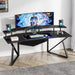 70.9" Computer Desk Study Table Gaming Desk with Monitor Stand Tribesigns