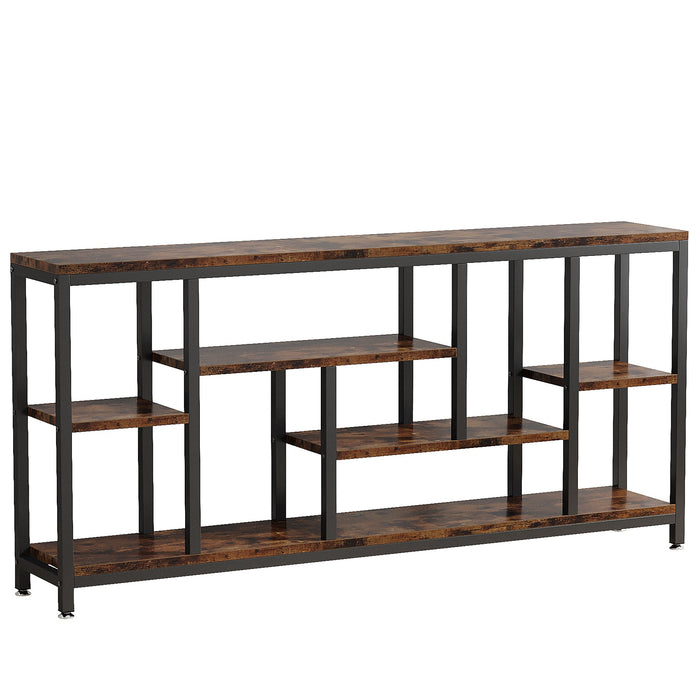 70.9" Console Table Entryway Sofa Table with Storage Shelves Tribesigns