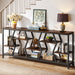 70.9" Console Table Industrial Sofa Table with Storage Shelves Tribesigns