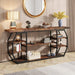 70.9" Console Table, Large Entryway Sofa Table With Open Shelves Tribesigns