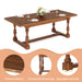 70.9" Dining Table Kitchen Table with Solid Wood Legs for 8 People Tribesigns