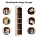 70.9" Narrow Bookcase, 5-Tier Cube Bookshelf Display Rack with Storage Tribesigns
