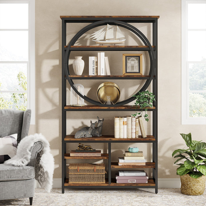 70.9"Tall Bookshelf, 8-Tier Etagere Bookcase with Open Shelves Tribesigns