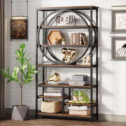 70.9"Tall Bookshelf, 8-Tier Etagere Bookcase with Open Shelves Tribesigns
