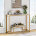 Console Table, 2-Tier Modern Hallway Table Sofa Side Table Tribesigns