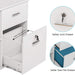 File Cabinet, 2 Drawer Mobile Printer Stand with Lock Tribesigns