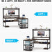 Tribesigns L-Shaped Desk, 59" Corner Computer Desk with Hutch and Shelves Tribesigns