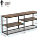 Console Table, 70.9 inch Extra Long Sofa Table with Storage Shelves Tribesigns