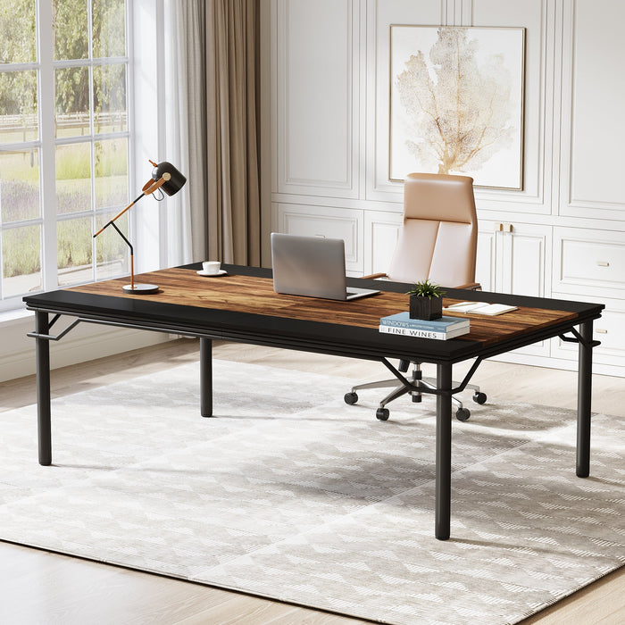 78.74" Executive Desk, Large Simple Computer Desk Meeting Table Tribesigns