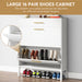 Tribesigns Shoe Cabinet with Floating Shelf, Modern 3 Drawers Shoe Organizer Tribesigns