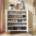Tribesigns 2-Door Shoe Cabinet, 5-Tier Shoe Organizer Rack with Adjustable Shelves