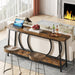 Tribesigns Console Table, 70.9" Sofa Entryway Table with 2 Open Storage Shelves