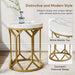 Tribesigns End Table, Round Faux Marble Side Table for Living Room
