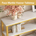70.9" Console Table, 3-Tier Sofa Table with Metal Frame Tribesigns