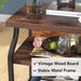 End Table, 3-Tier Side Table Nightstand for Small Space Tribesigns