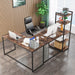 Tribesigns L-Shaped Desk, Reversible Corner Computer Desk with 5 Tier Shelves Tribesigns