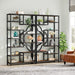 Tribesigns Bookshelf, 11-Shelves Staggered Etagere 75” Tall Bookcase Tribesigns