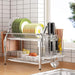 1Easylife Dish Drying Rack, 2 Tier Dish Rack Stainless Steel Tribesigns