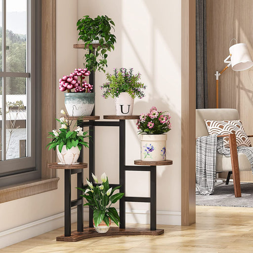 Corner Plant Stand Indoor, 6 Tiered Plant Shelf Flower Stand Tribesigns