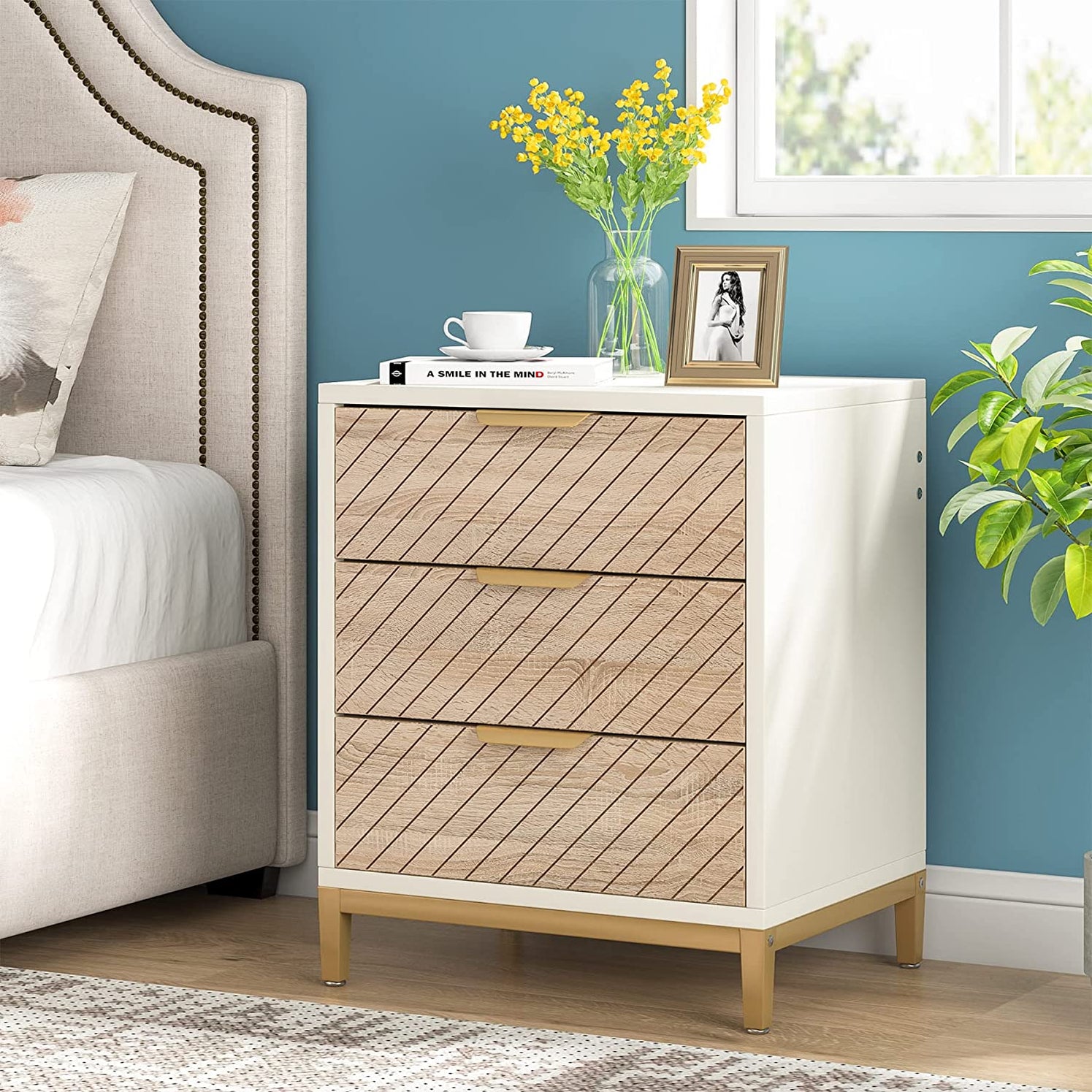 Nightstands | Side Table - Bedroom, Living Room — Tribesigns