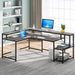 Tribesigns L-Shaped Desk, 69" Reversible Corner Desk with Monitor Stand & Storage Shelf Tribesigns
