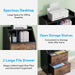 File Cabinet, 2 Drawer Lateral Printer Stand with Open Shelves Tribesigns