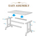 Dining Table Set, 3-Piece 47" Kitchen Table with 2 Benches Tribesigns