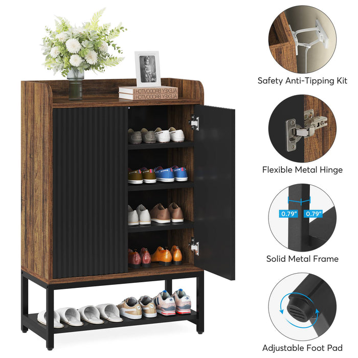Tribesigns Shoe Cabinet, 5-Tier Shoe Rack Organizer with Doors for Entryway Tribesigns