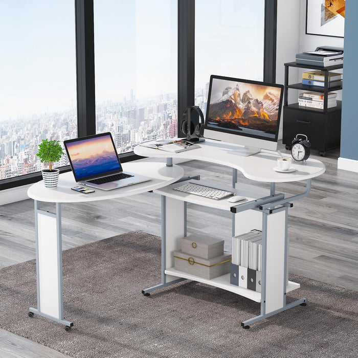 Tribesigns Tribesigns Rotating Corner Computer Desk, L-Shaped Studying Writing Table