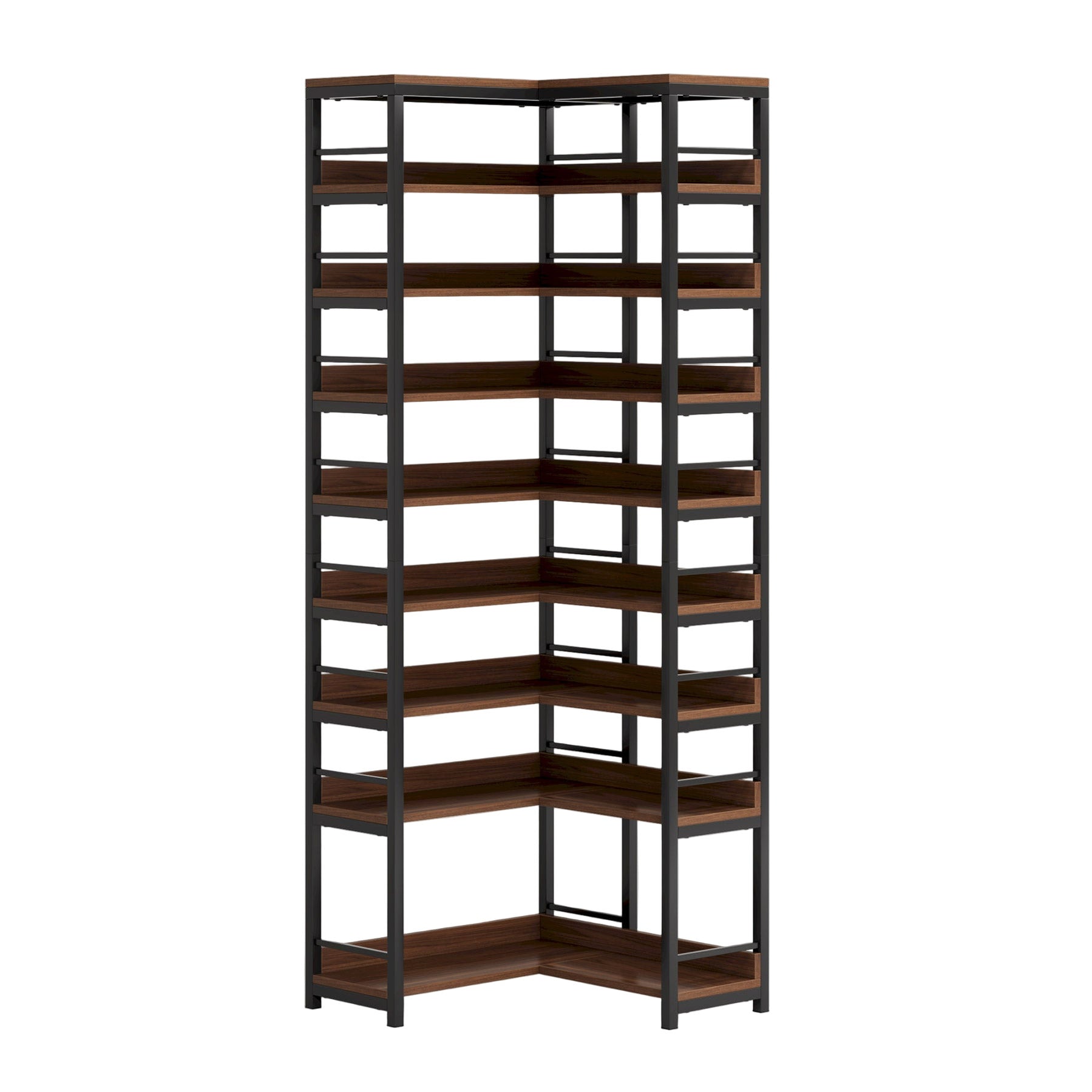 Tribesigns 9-Tier Corner Shoe Rack Freestanding Shoe Shelf