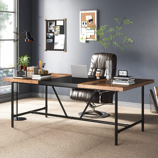 Tribesigns 6FT Conference Table, 70.8 x 35.4 inch Meeting Table Computer Desk Tribesigns