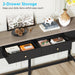 Console Table, 70.8" Sofa Table Entryway Table with 2 Drawers Tribesigns