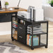 File Cabinet, 2-Drawer Mobile Filing Cabinets Printer Stand Tribesigns