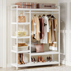 White Freestanding Closet Organizer