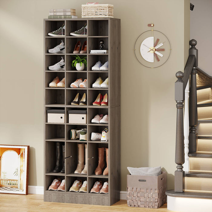 Tribesigns Shoe Cabinet, 10-Tier Shoe Storage Rack with 30 Cubbies