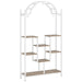 Arched Plant Stand, 74.8" Flower Stands with Hanging Hooks Tribesigns