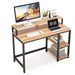 Tribesigns Tribesigns Computer Desk, Industrial Writing Desk with Shelves for Study