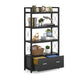 File Cabinet, Freestanding Filing Cabinet with Drawer & Open Shelves Tribesigns