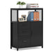 File Cabinet, 3 Drawers Lateral Filing Cabinet with Open Shelves Tribesigns